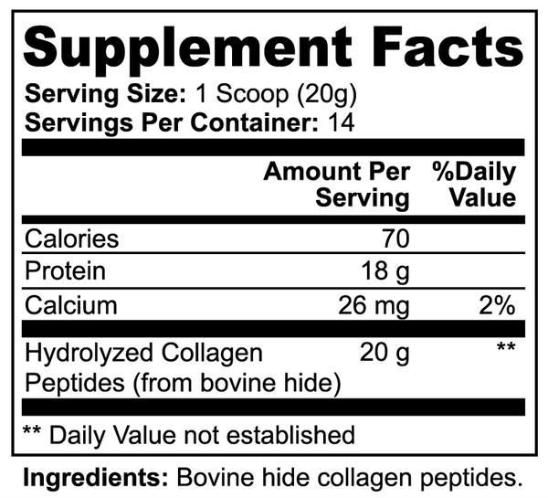 COLLAGEN PEPTIDES - UNFLAVORED