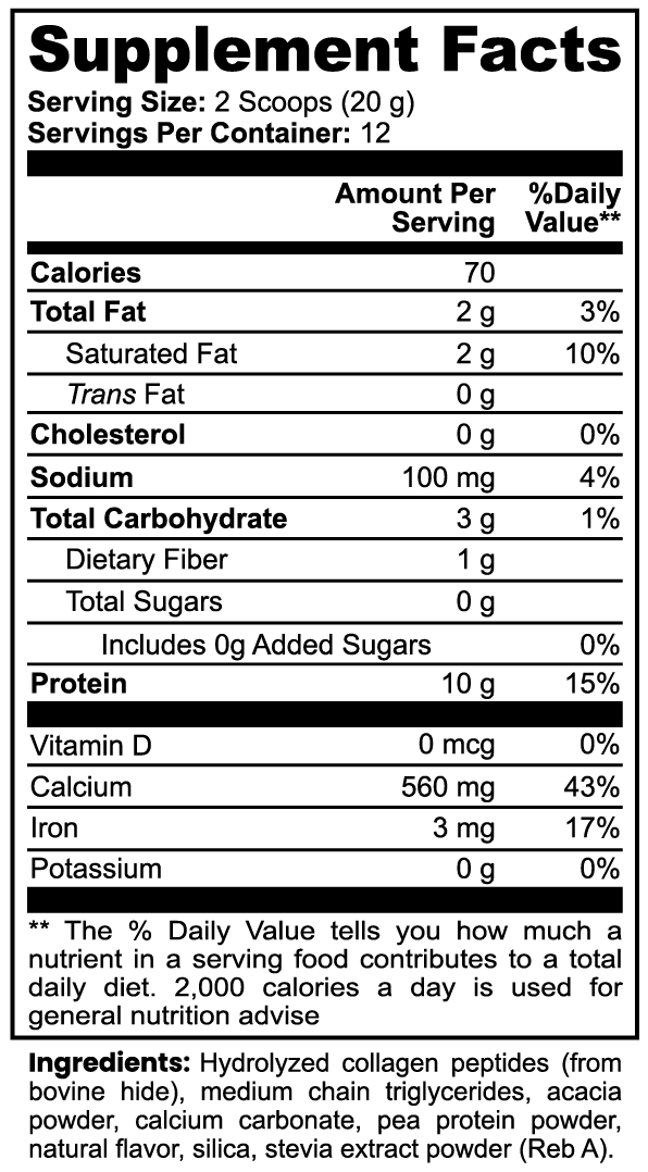 COLLAGEN PEPTIDES - VANILLA