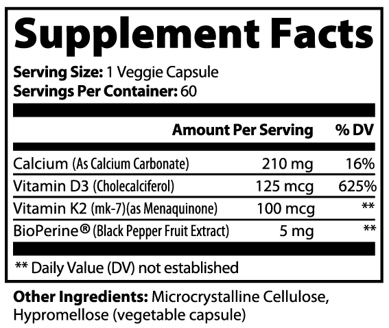 Vitamina D3 + K2